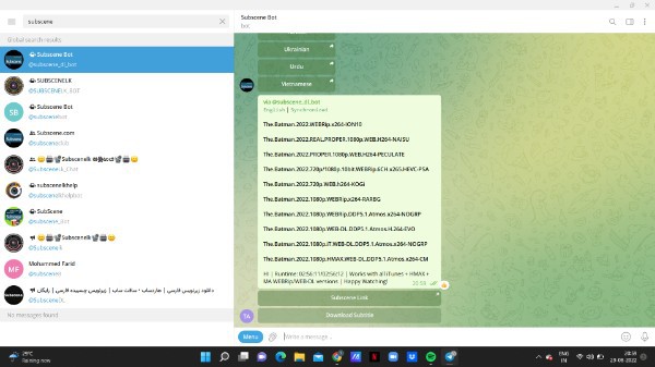 How To Get Subtitles In Telegram