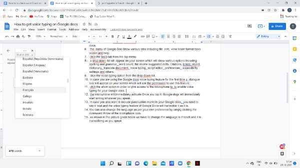 How To Get Voice Typing On Google Docs