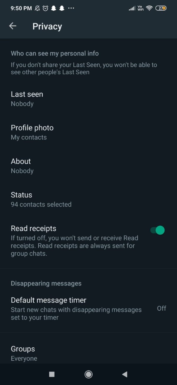 How To Hide About In WhatsApp