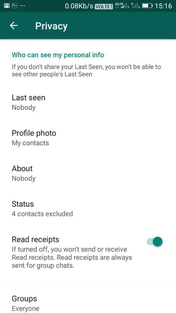 How to hide last seen on WhatsApp for one person
