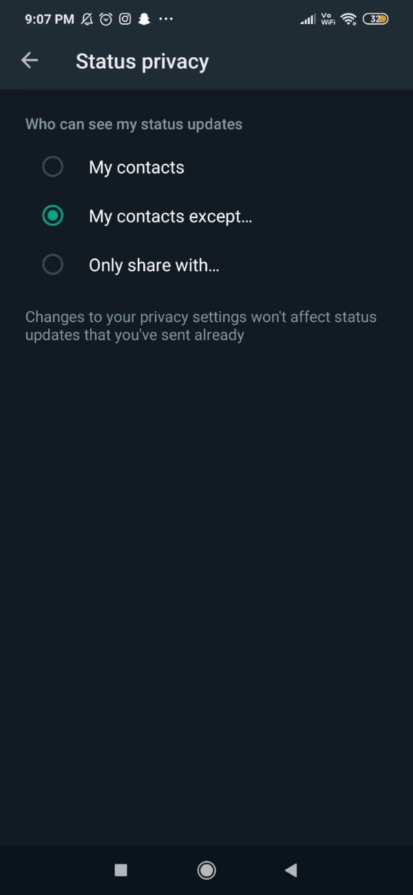 How To Hide WhatsApp Status View