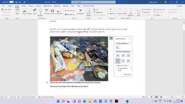 How To Insert Picture In Word Without Moving Text