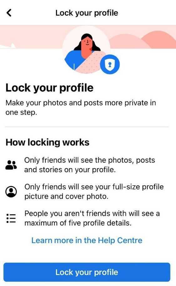How To Lock FB Profile