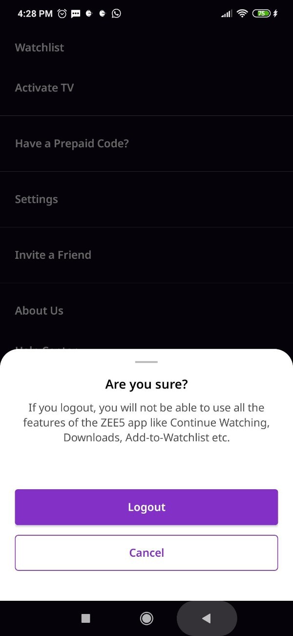 How To Logout From Zee5