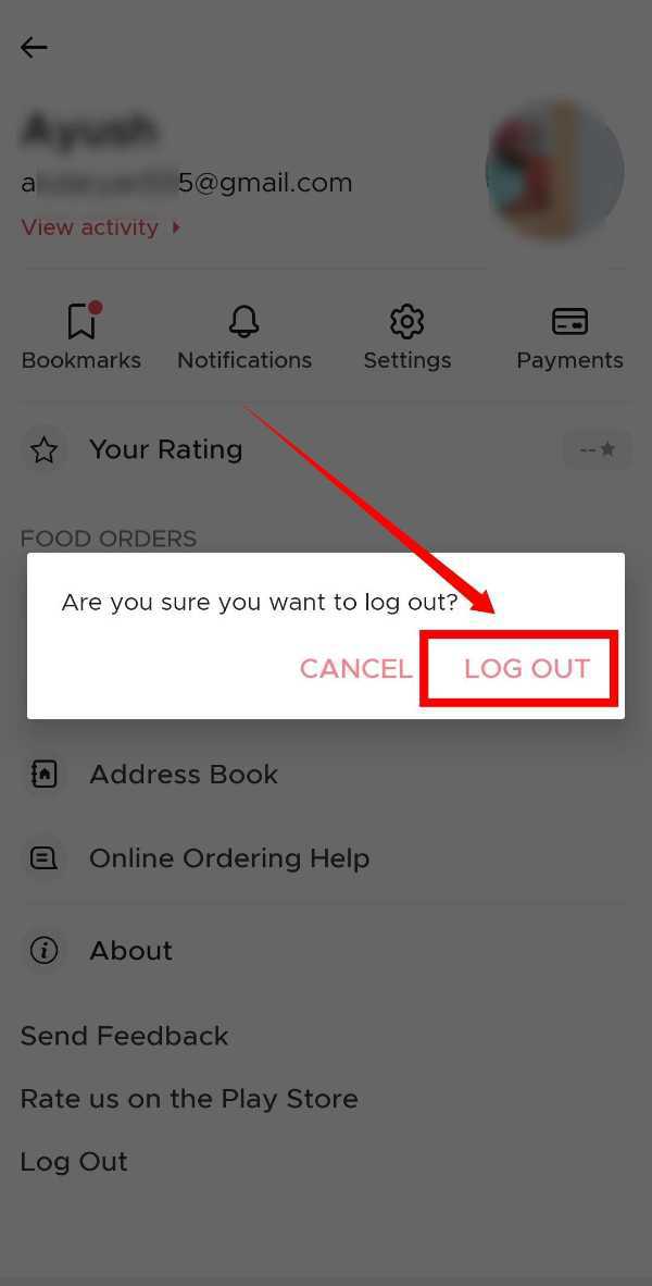 How To Logout Zomato From All Devices