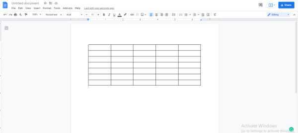 How To Make A Data Table In Google Docs