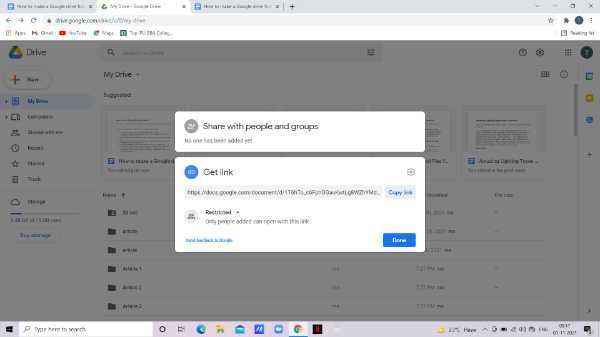 How To Make A Google Drive Folder Public