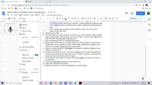 How To Make A Tri Fold Brochure On Google Docs
