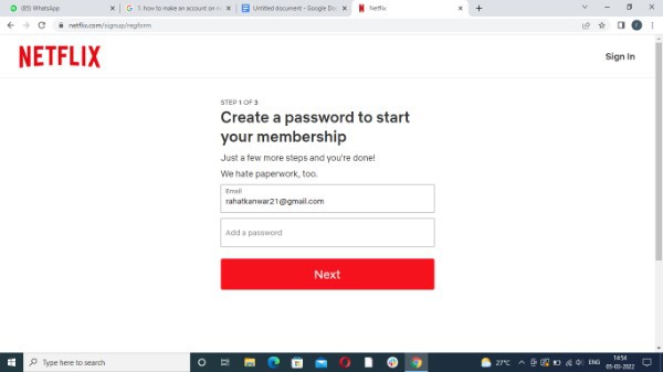 How To Make An Account On Netflix
