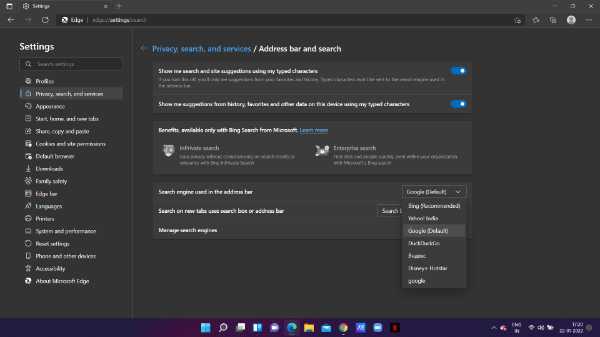 How To Make Google Default Search Engine On Edge