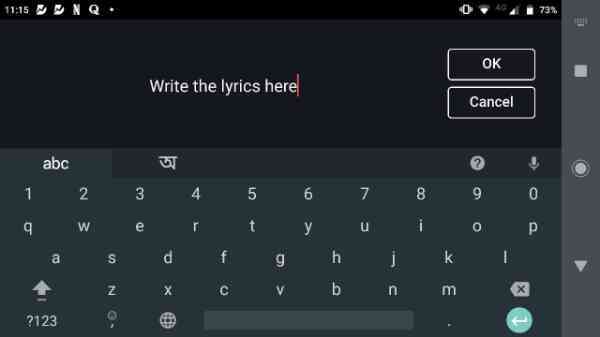 How to make WhatsApp status video with lyrics