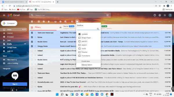How To Move Emails To Folders In Gmail