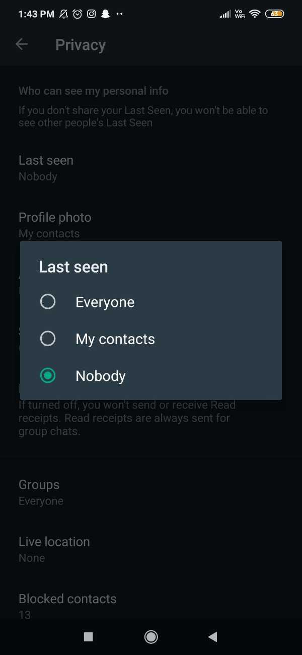 How To Not Show Online On WhatsApp