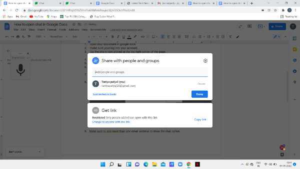 How To Open Chat In Google Docs