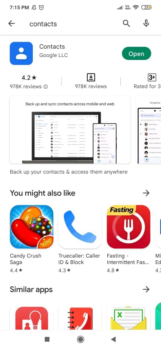 How To Open Google Contacts