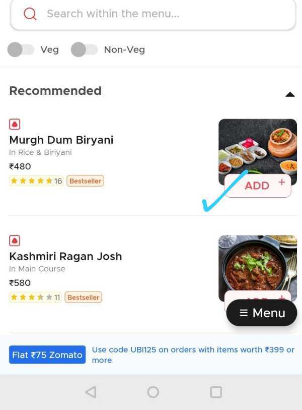 How To Order Pizza On Zomato