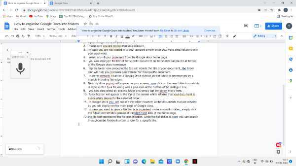 How To Organize Google Docs Into Folders