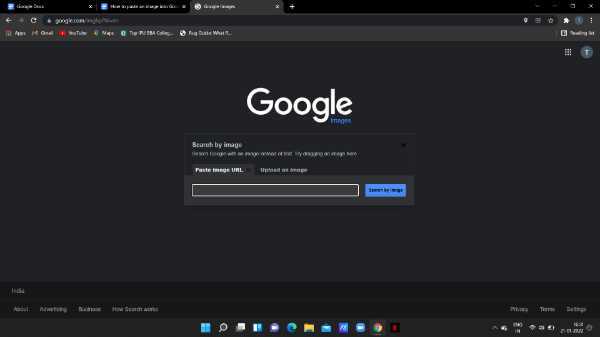 How To Paste An Image Into Google Search