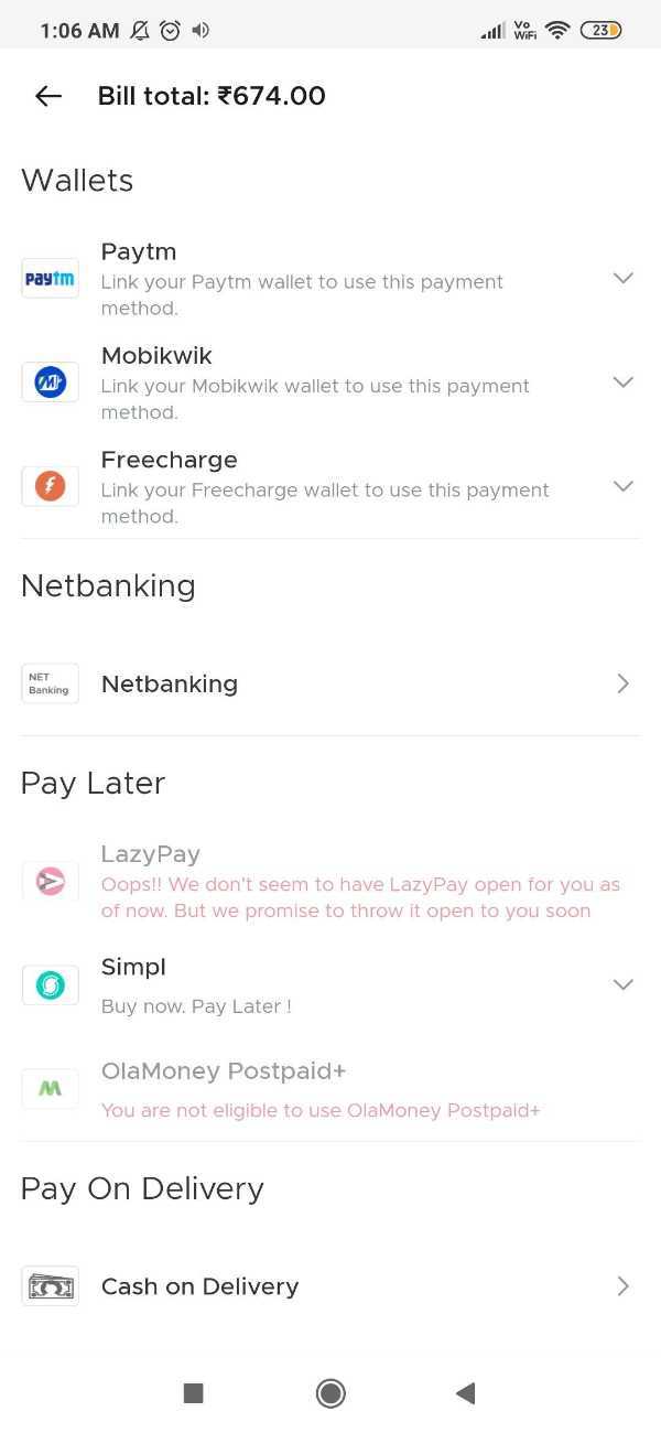 How To Pay Cash On Delivery On Zomato