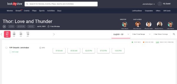 How To Pre Book Tickets In Bookmyshow