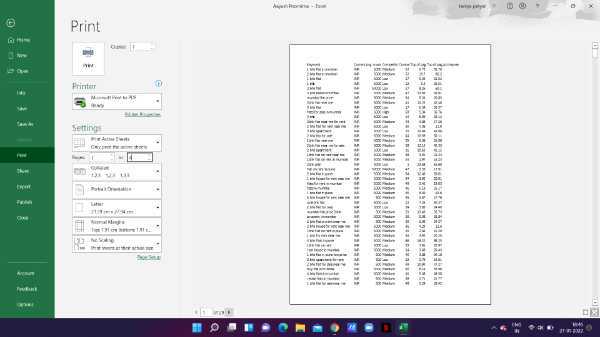How To Print Excel Spreadsheet On One Page