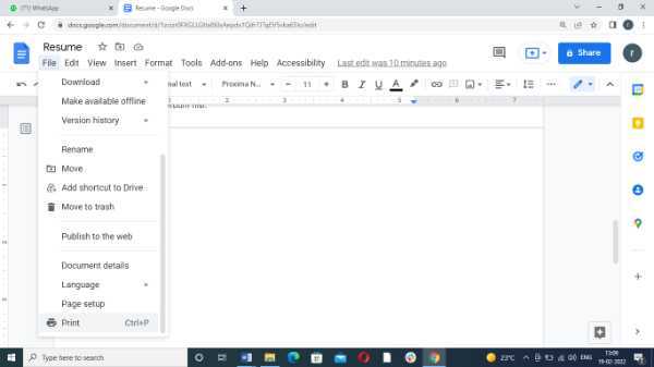 How To Print Front And Back On Google Docs