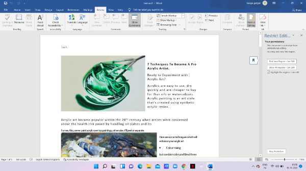 How To Protect Word Document From Editing