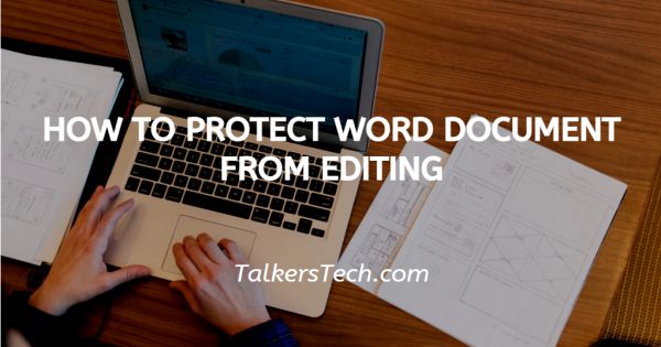 How To Protect Word Document From Editing