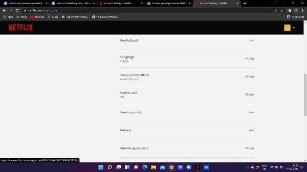 How To Put Password On Netflix Profile