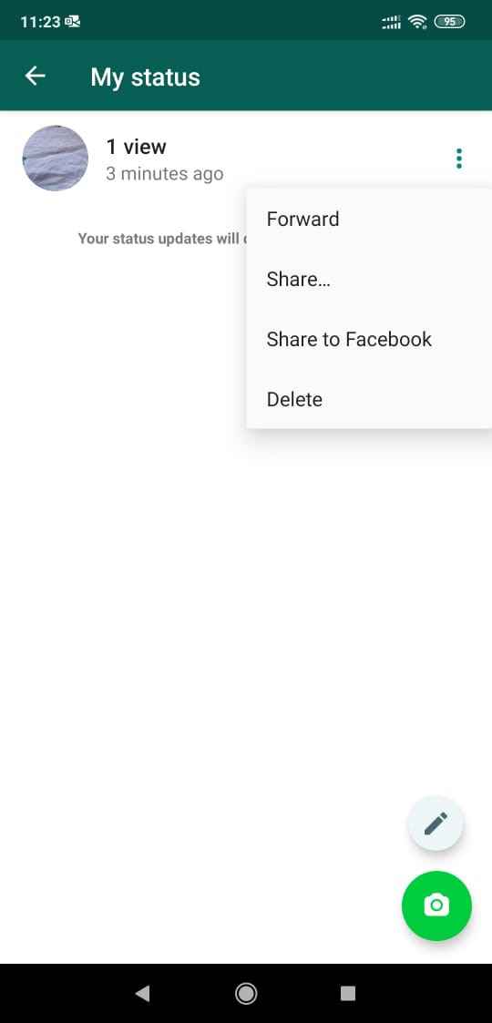 how to put video on whatsapp status