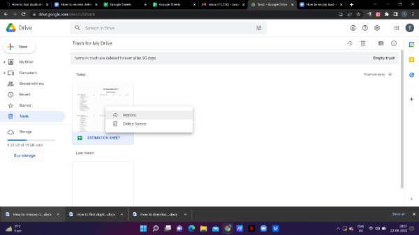 How To Recover Deleted Google Sheets