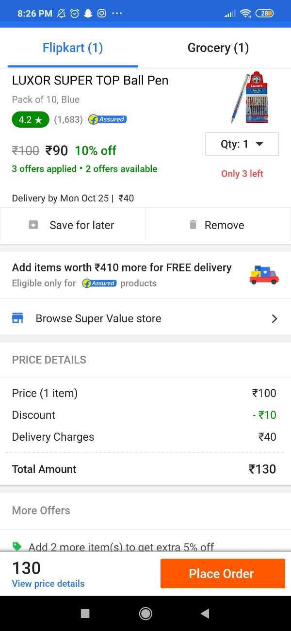 How To Remove Delivery Charges In Flipkart