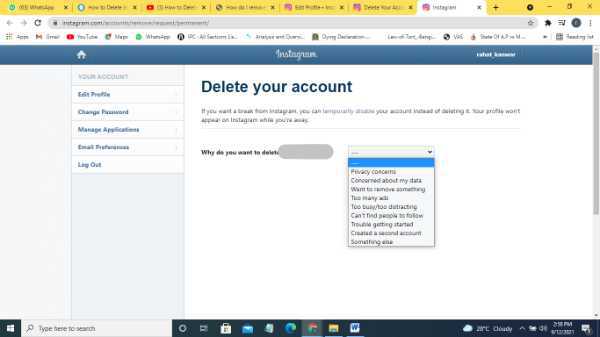 How To Remove Instagram Account From Google
