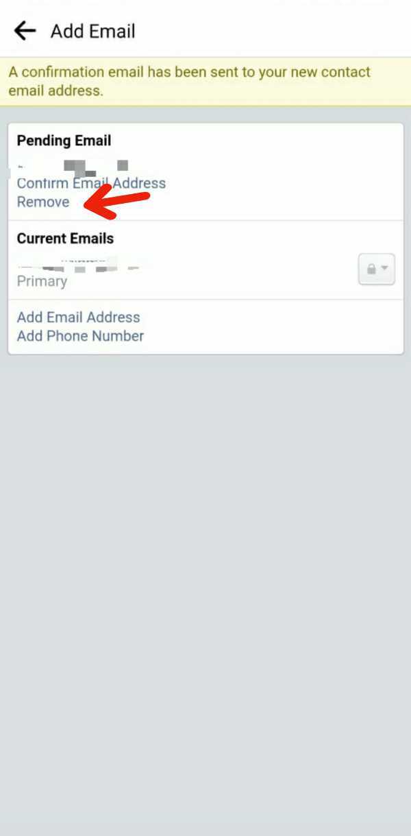 How To Remove Primary Email Id From Facebook