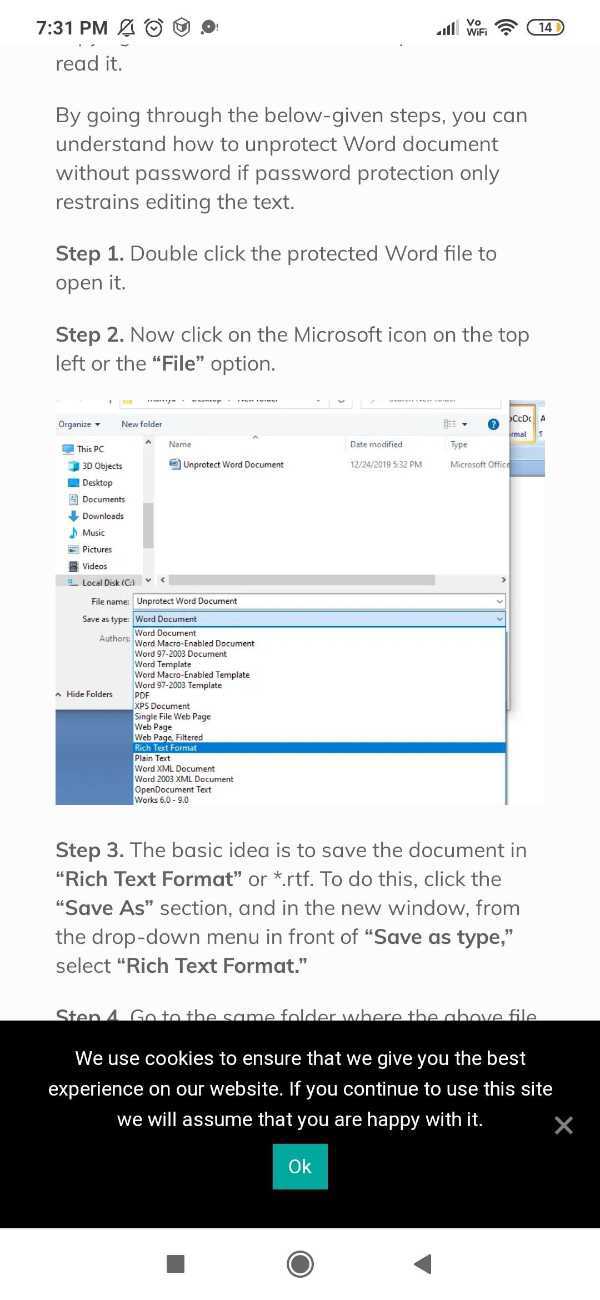How To Remove Protection From Word Document Without Password