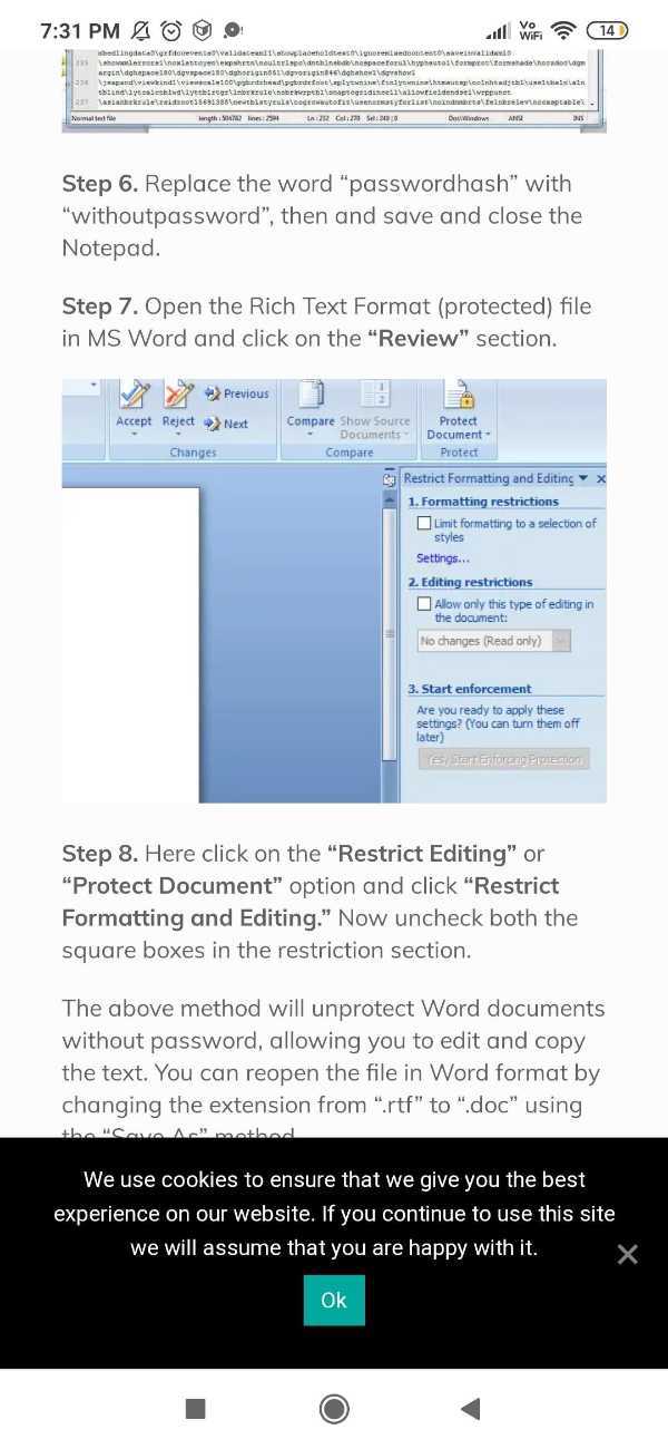 How To Remove Protection From Word Document Without Password