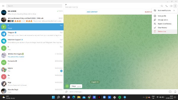 How To Remove Secret Chat In Telegram