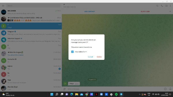 How To Remove Secret Chat In Telegram