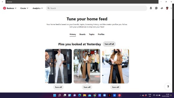 How To Reset Pinterest Feed