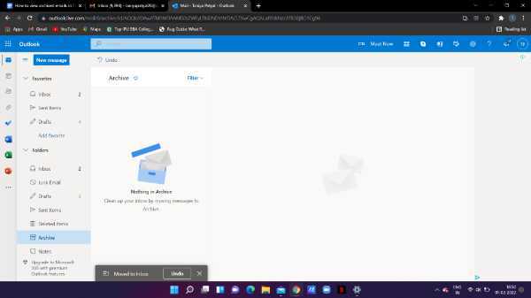 How To Retrieve Archived Emails In Outlook