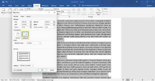 How To Rotate A Word Document 90 Degrees