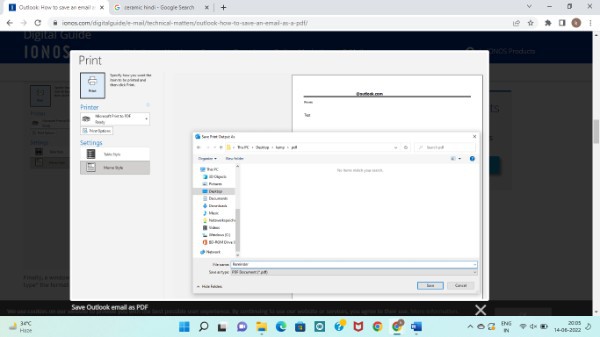 How To Save Email As PDF In Outlook