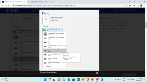How To Save Email As PDF In Outlook