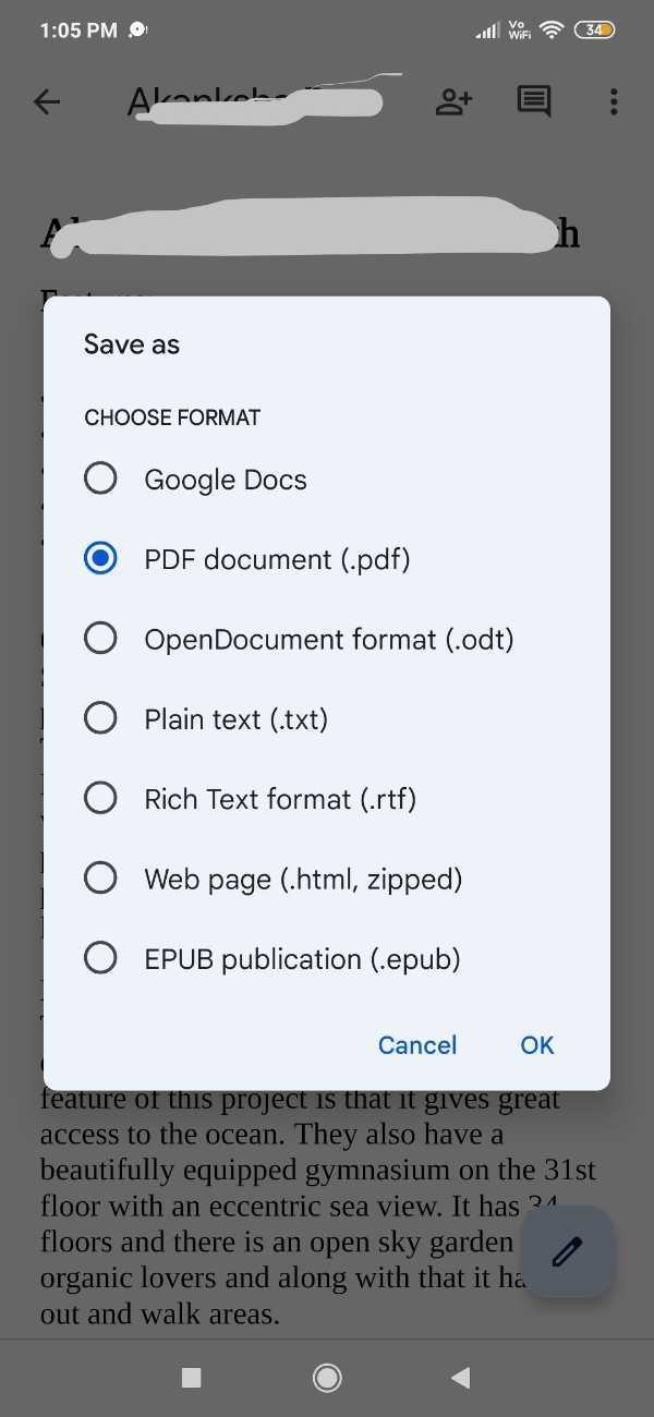 How To Save Google Doc As PDF On Phone