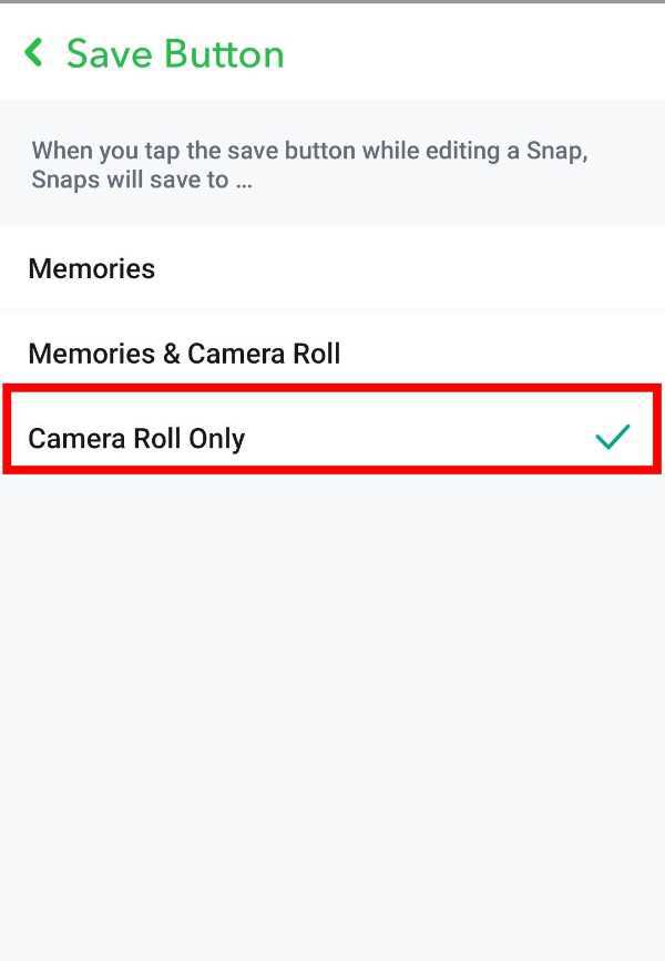 How To Save Pictures From Snapchat Chat To Camera Roll