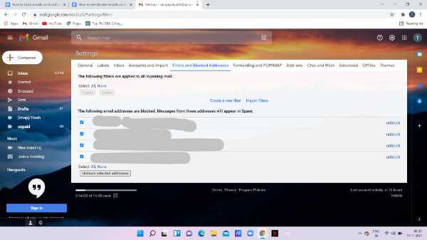 How To See Blocked Emails On Gmail