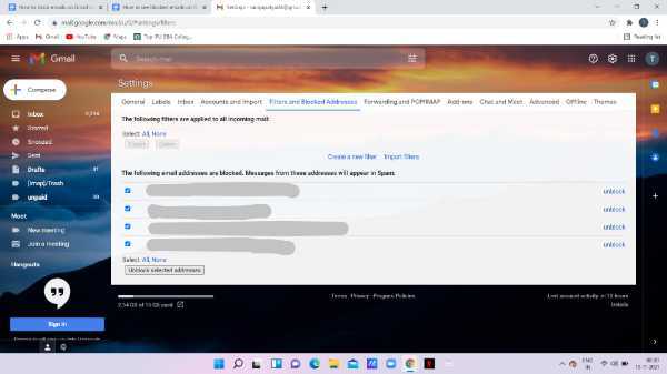 How To See Blocked Emails On Gmail