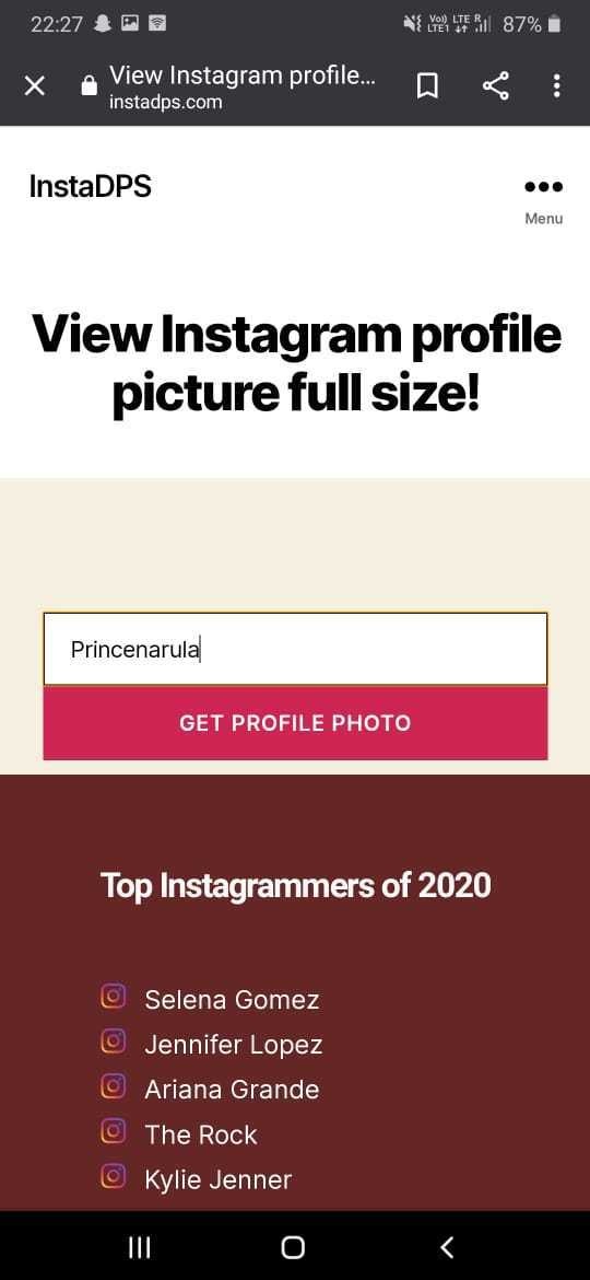 How To See Instagram Profile Picture In Full Size