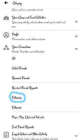How To See Who I Am Following On Facebook App