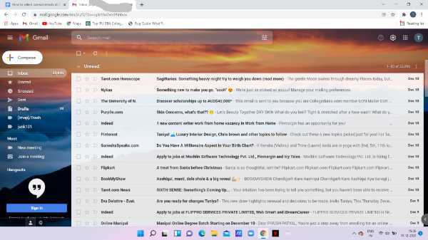How To Select Unread Emails In Gmail